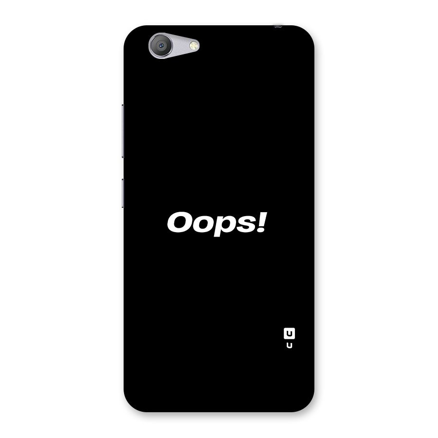 Just Oops Back Case for Vivo Y53