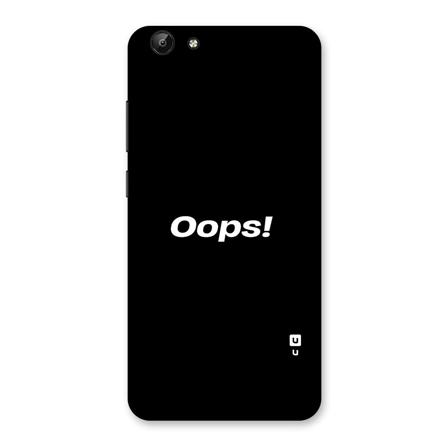 Just Oops Back Case for Vivo Y69