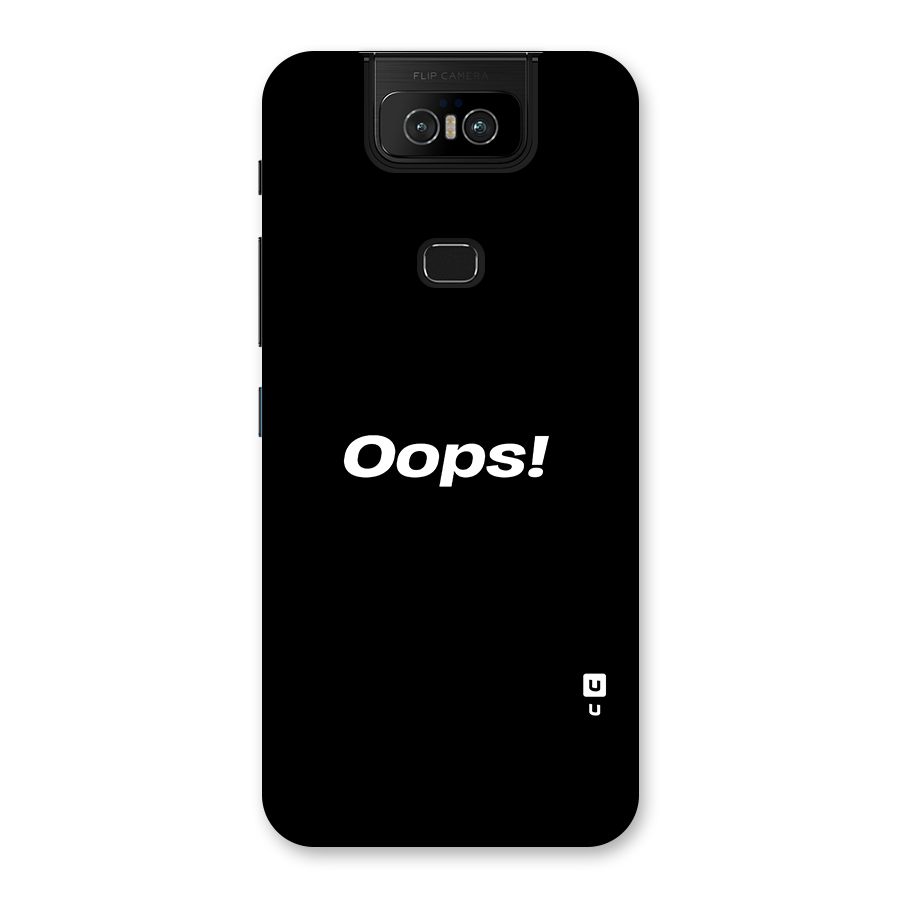 Just Oops Back Case for Zenfone 6z