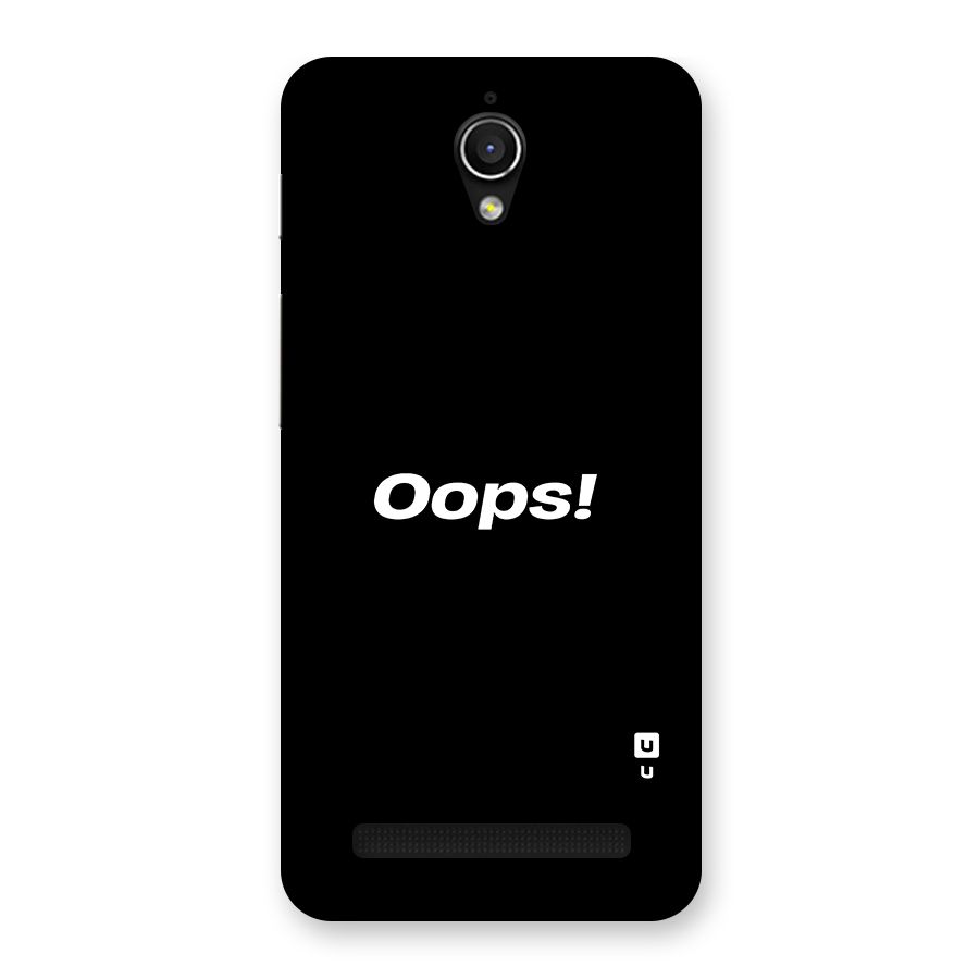 Just Oops Back Case for Zenfone Go