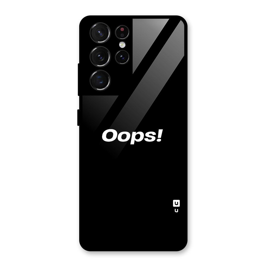 Just Oops Glass Back Case for Galaxy S21 Ultra 5G