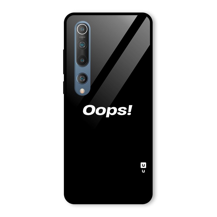 Just Oops Glass Back Case for Mi 10