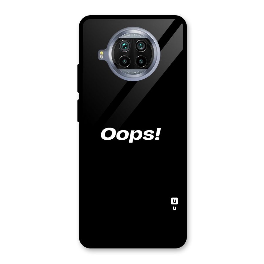 Just Oops Glass Back Case for Mi 10i