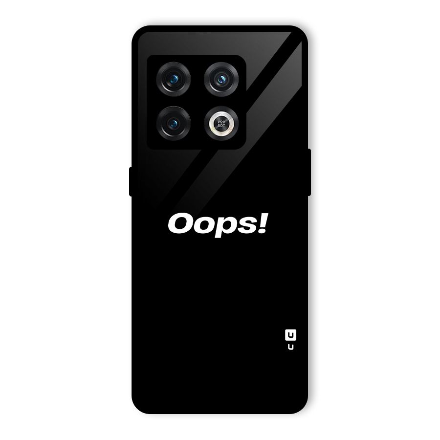 Just Oops Glass Back Case for OnePlus 10 Pro 5G