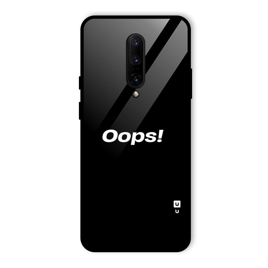 Just Oops Glass Back Case for OnePlus 7 Pro