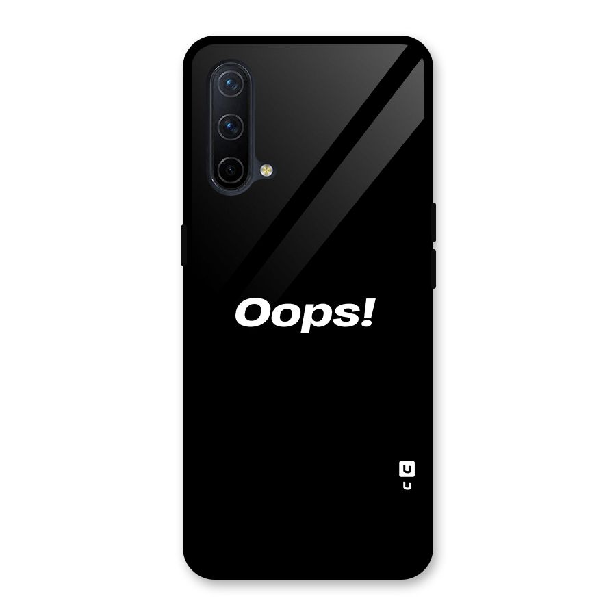 Just Oops Glass Back Case for OnePlus Nord CE 5G