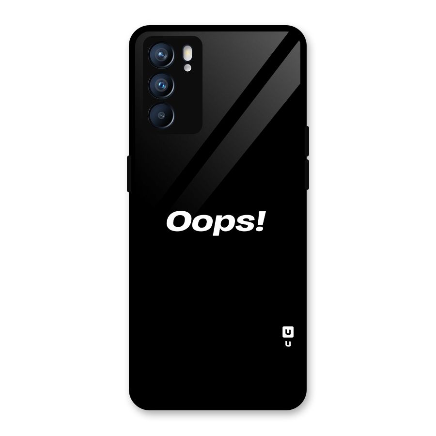 Just Oops Glass Back Case for Oppo Reno6 5G