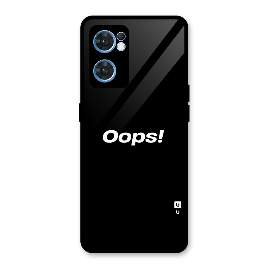 Just Oops Glass Back Case for Oppo Reno7 5G
