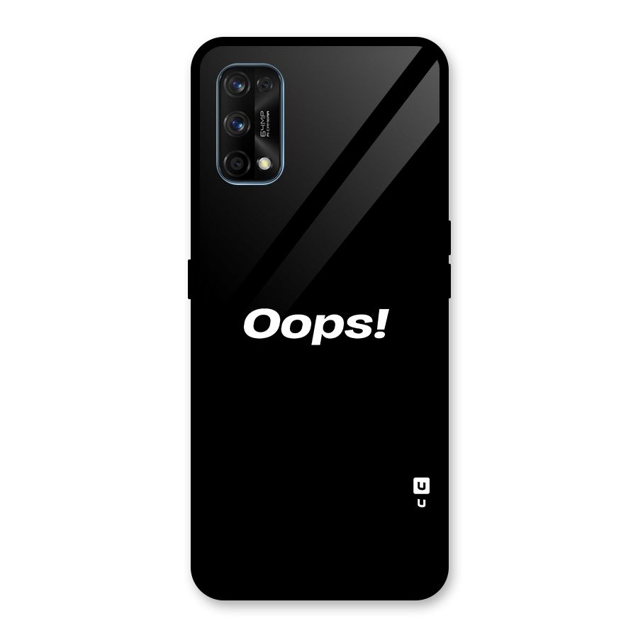 Just Oops Glass Back Case for Realme 7 Pro