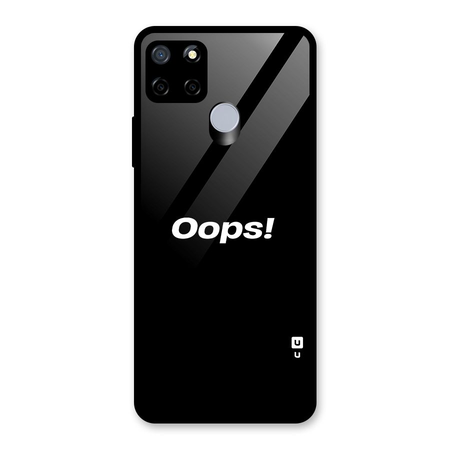 Just Oops Glass Back Case for Realme C12