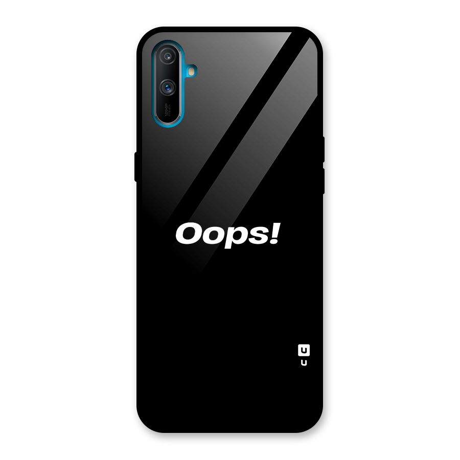 Just Oops Glass Back Case for Realme C3