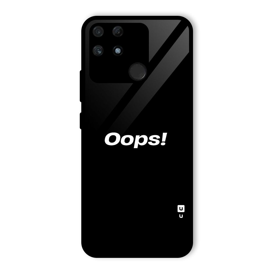Just Oops Glass Back Case for Realme Narzo 50A