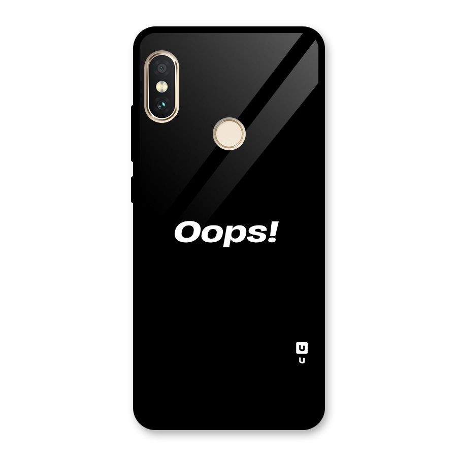 Just Oops Glass Back Case for Redmi Note 5 Pro