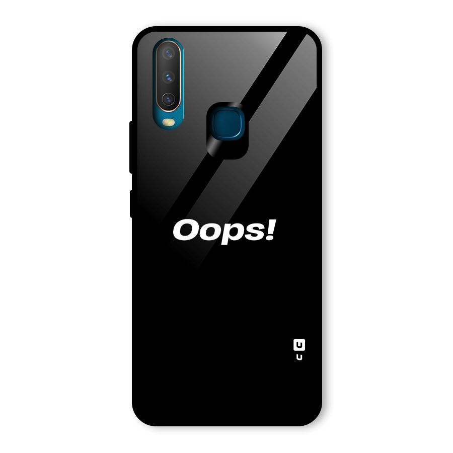 Just Oops Glass Back Case for Vivo U10