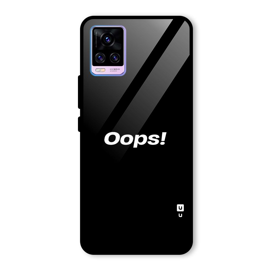 Just Oops Glass Back Case for Vivo V20 Pro