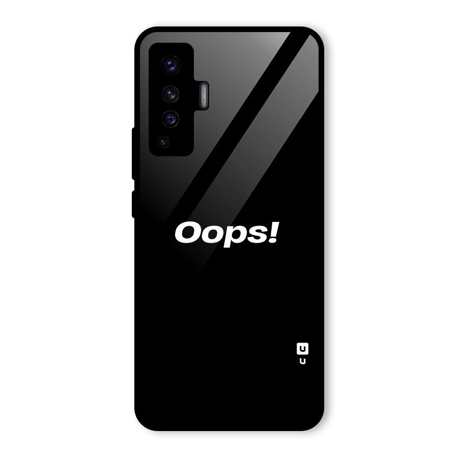 Just Oops Glass Back Case for Vivo X50