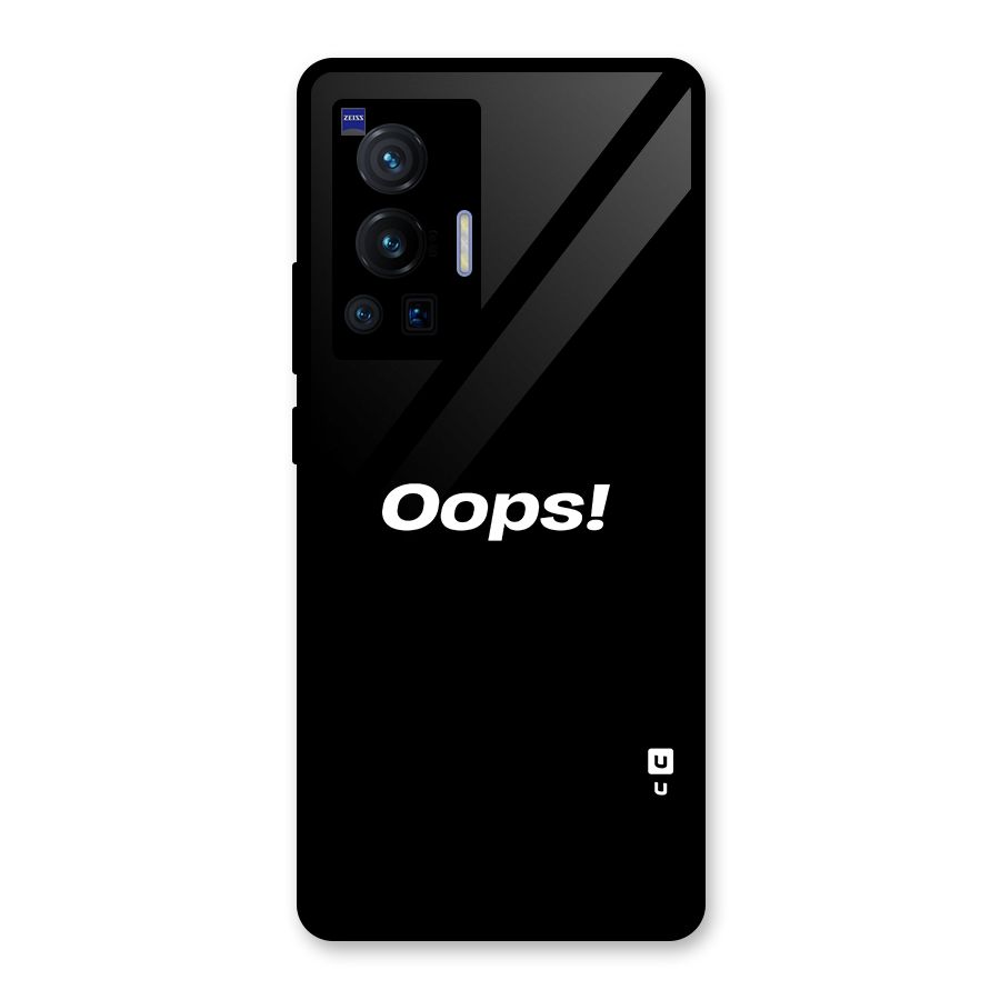 Just Oops Glass Back Case for Vivo X70 Pro