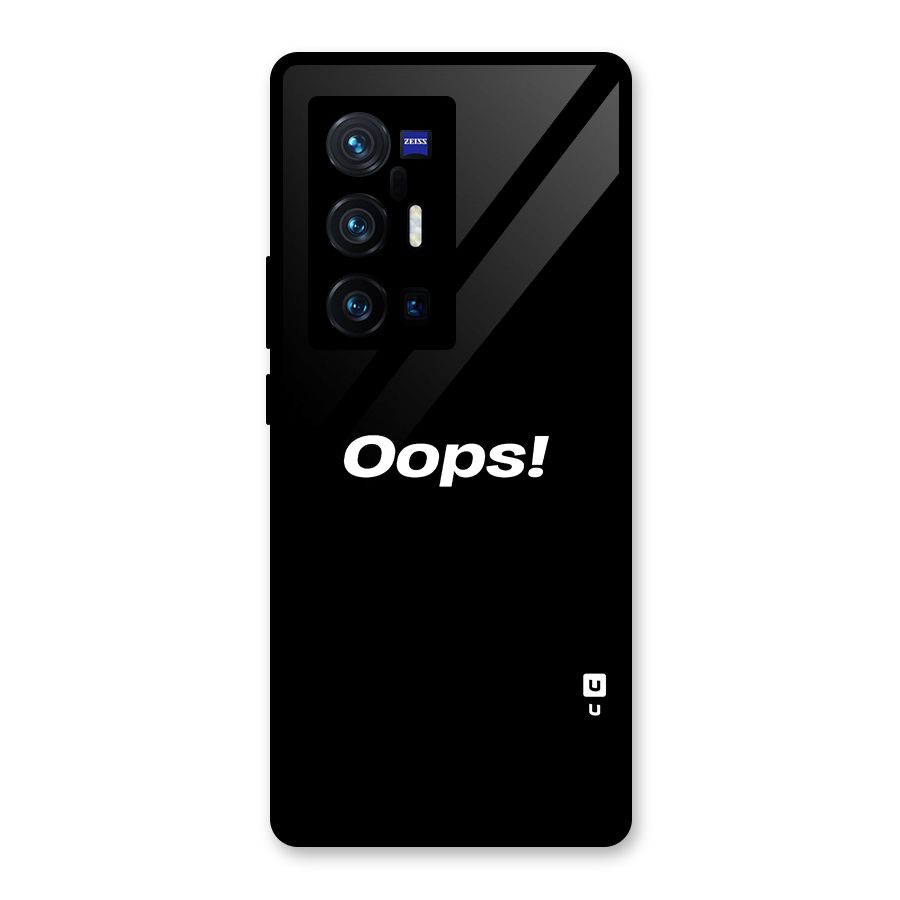 Just Oops Glass Back Case for Vivo X70 Pro Plus