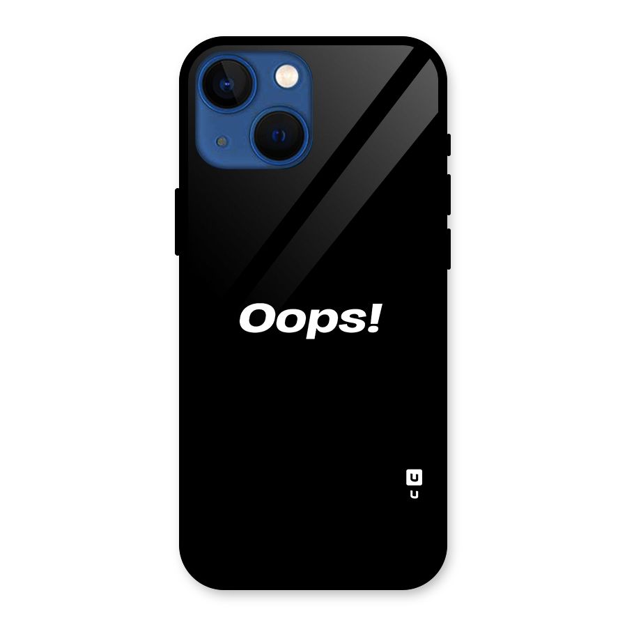 Just Oops Glass Back Case for iPhone 13 Mini