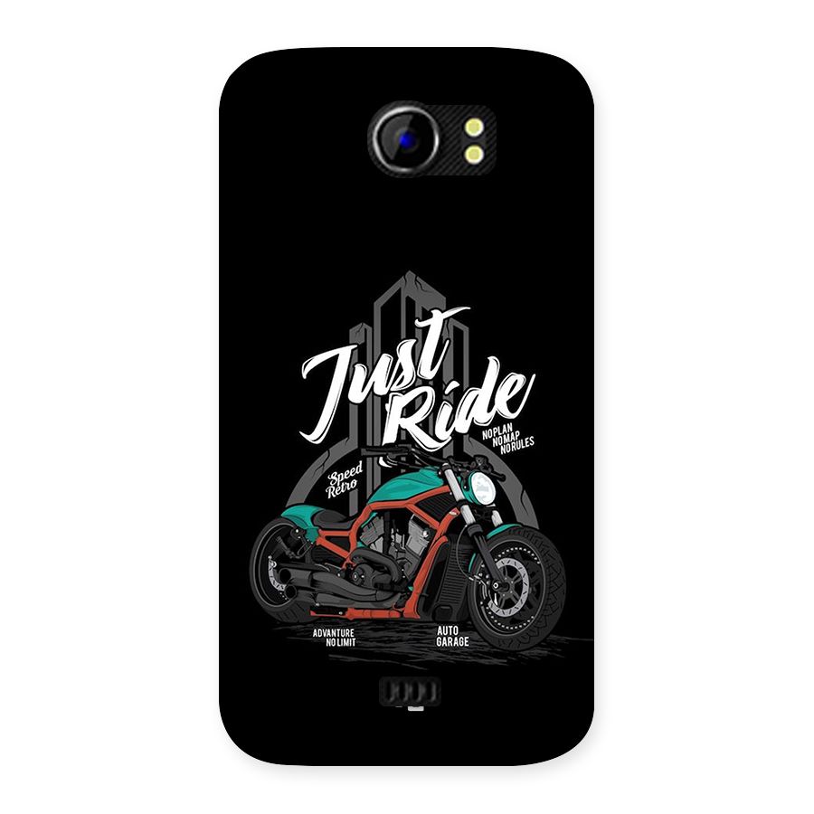 Just Ride Speed Back Case for Canvas 2 A110