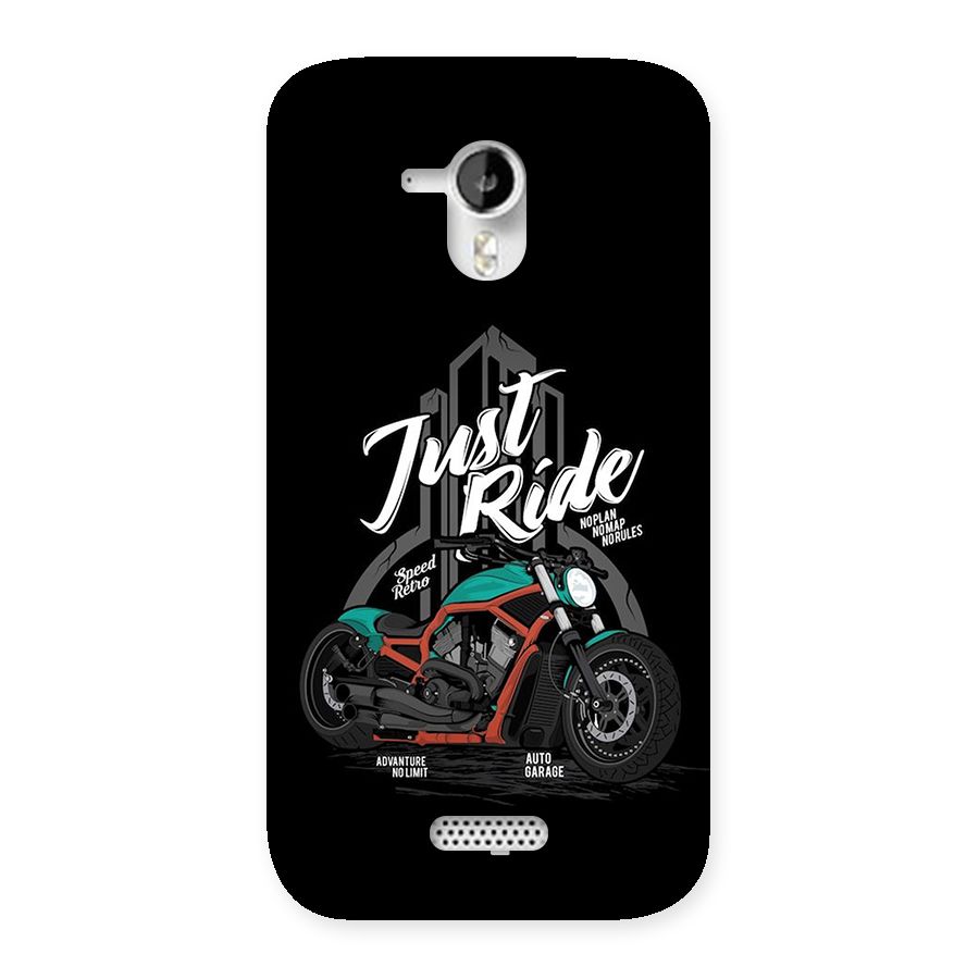 Just Ride Speed Back Case for Canvas HD A116