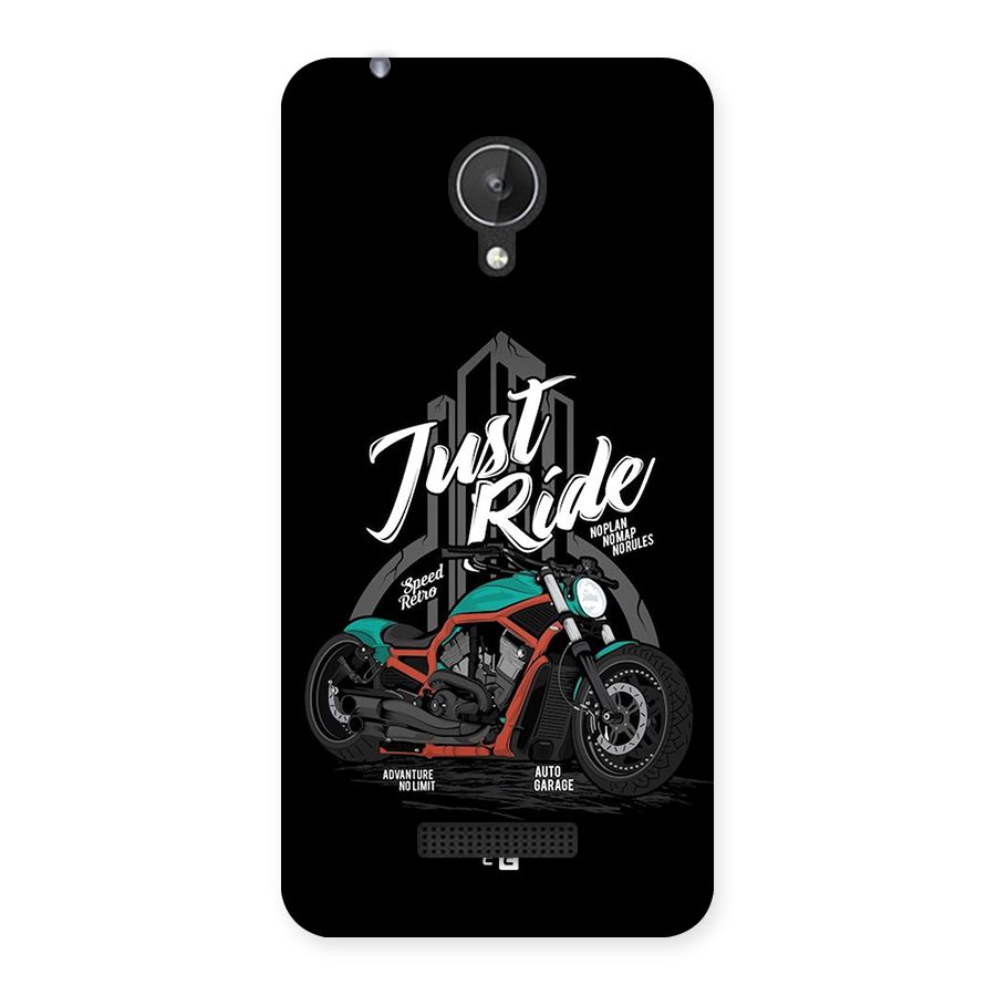 Just Ride Speed Back Case for Canvas Spark Q380