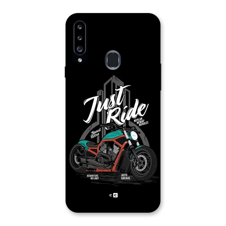 Just Ride Speed Back Case for Galaxy A20s