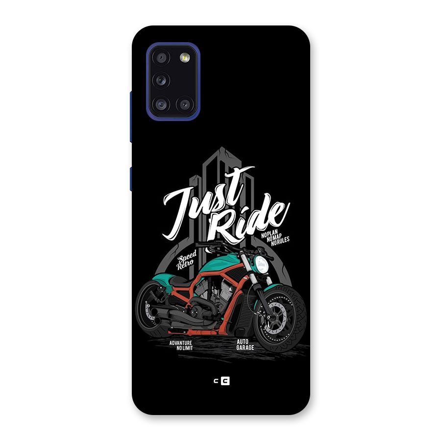 Just Ride Speed Back Case for Galaxy A31