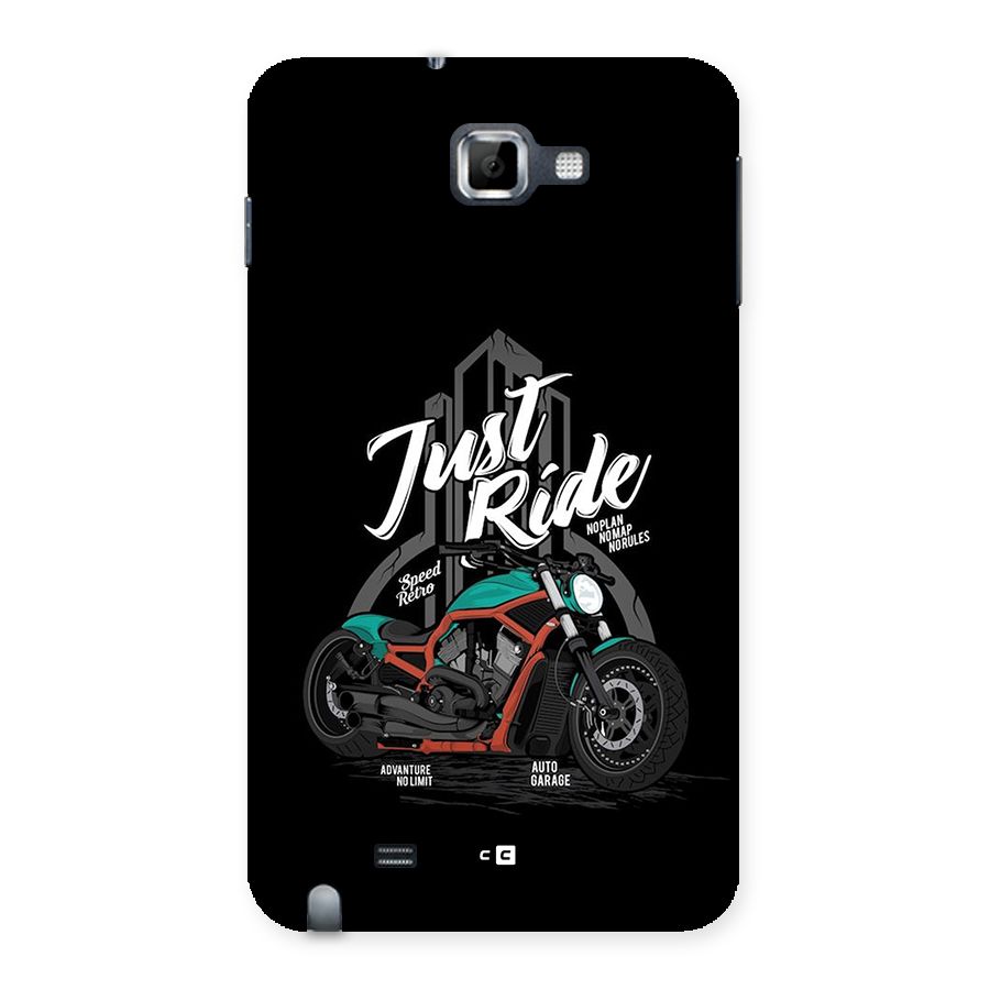 Just Ride Speed Back Case for Galaxy Note