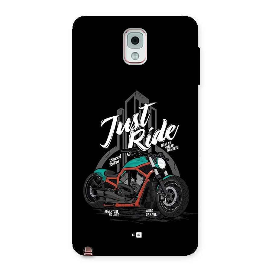 Just Ride Speed Back Case for Galaxy Note 3