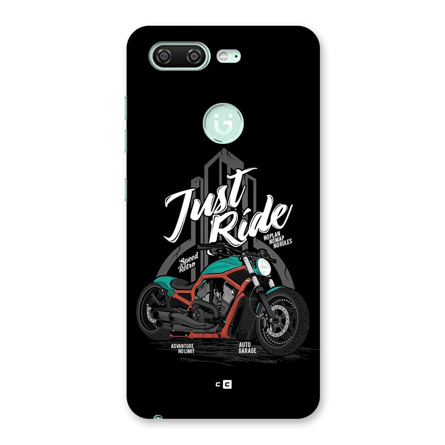 Just Ride Speed Back Case for Gionee S10