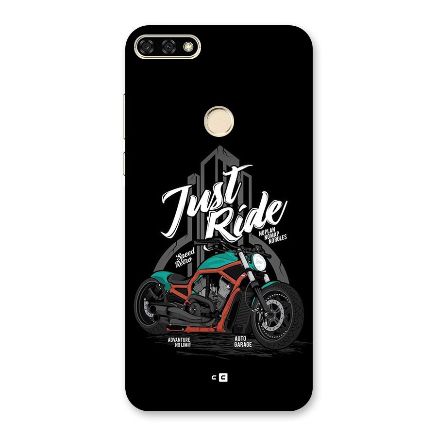 Just Ride Speed Back Case for Honor 7A