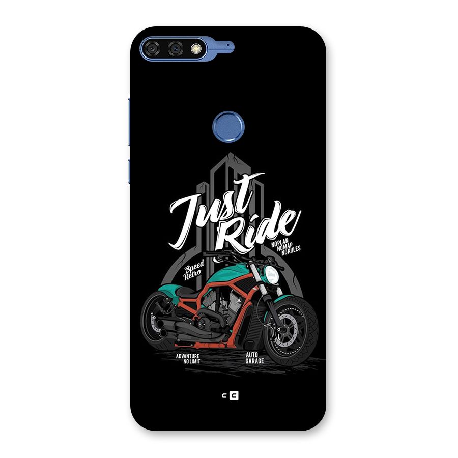Just Ride Speed Back Case for Honor 7C