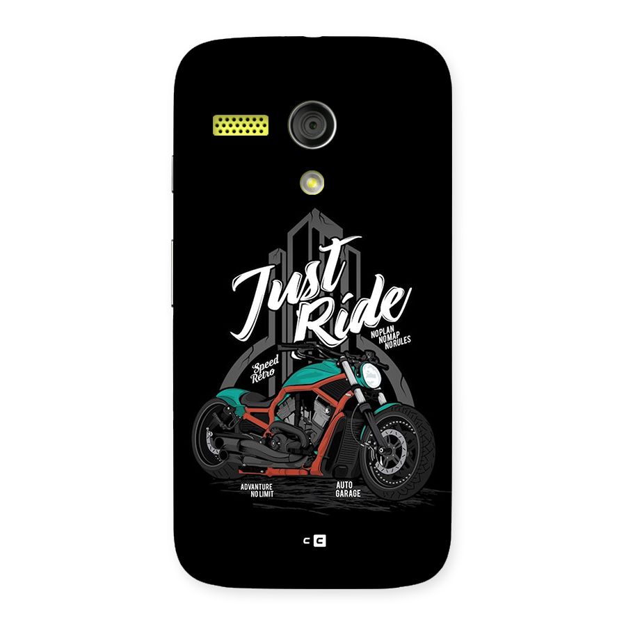 Just Ride Speed Back Case for Moto G