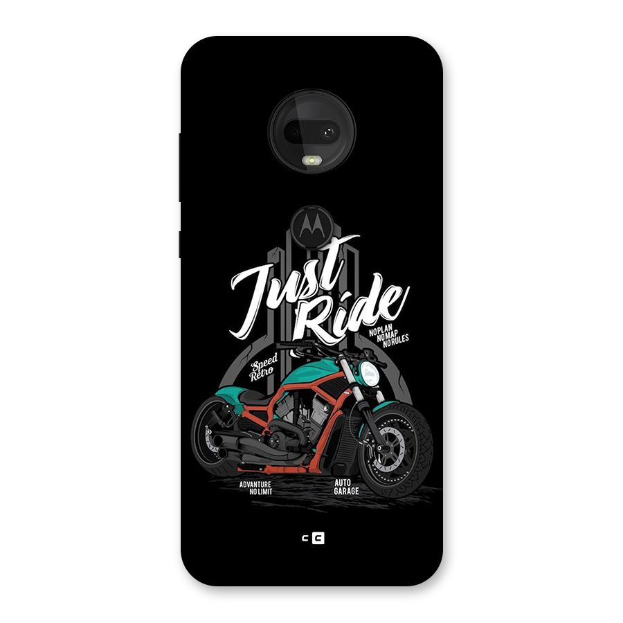 Just Ride Speed Back Case for Moto G7