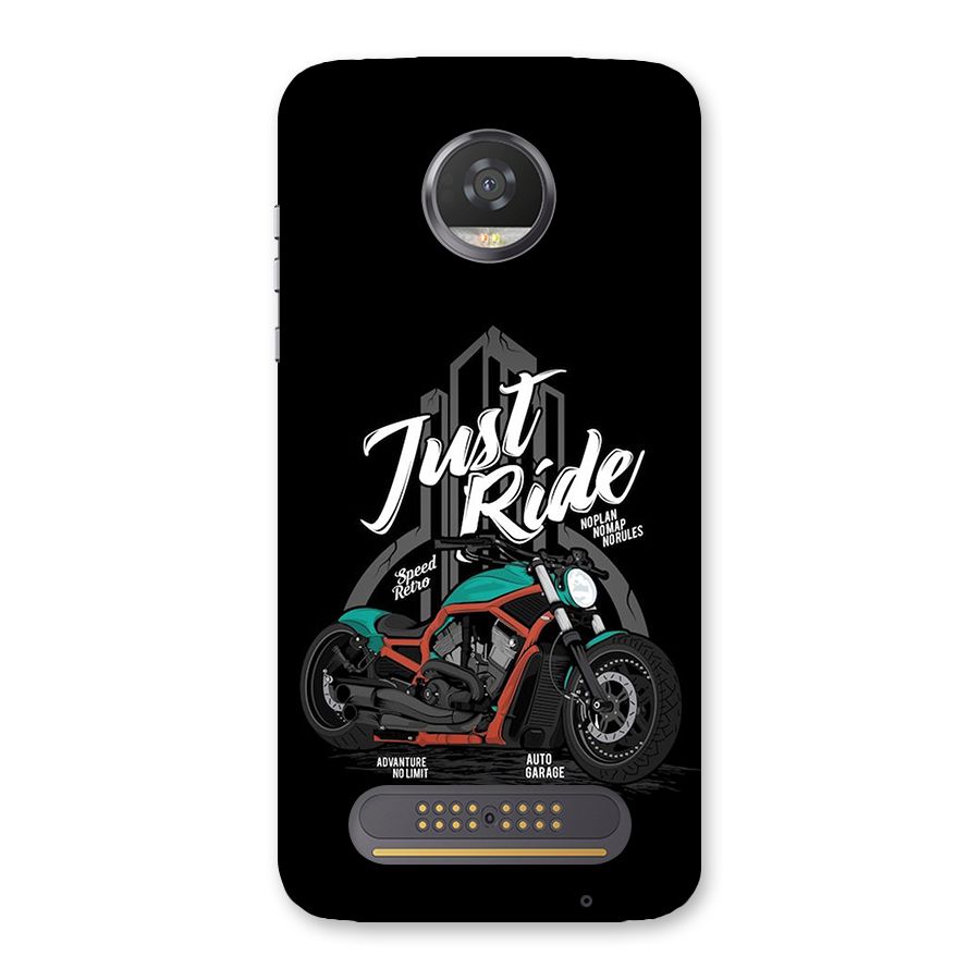 Just Ride Speed Back Case for Moto Z2 Play