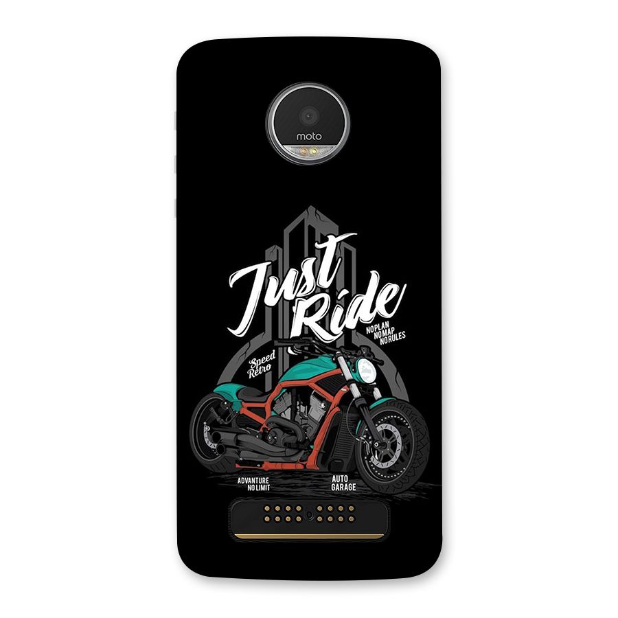 Just Ride Speed Back Case for Moto Z Play