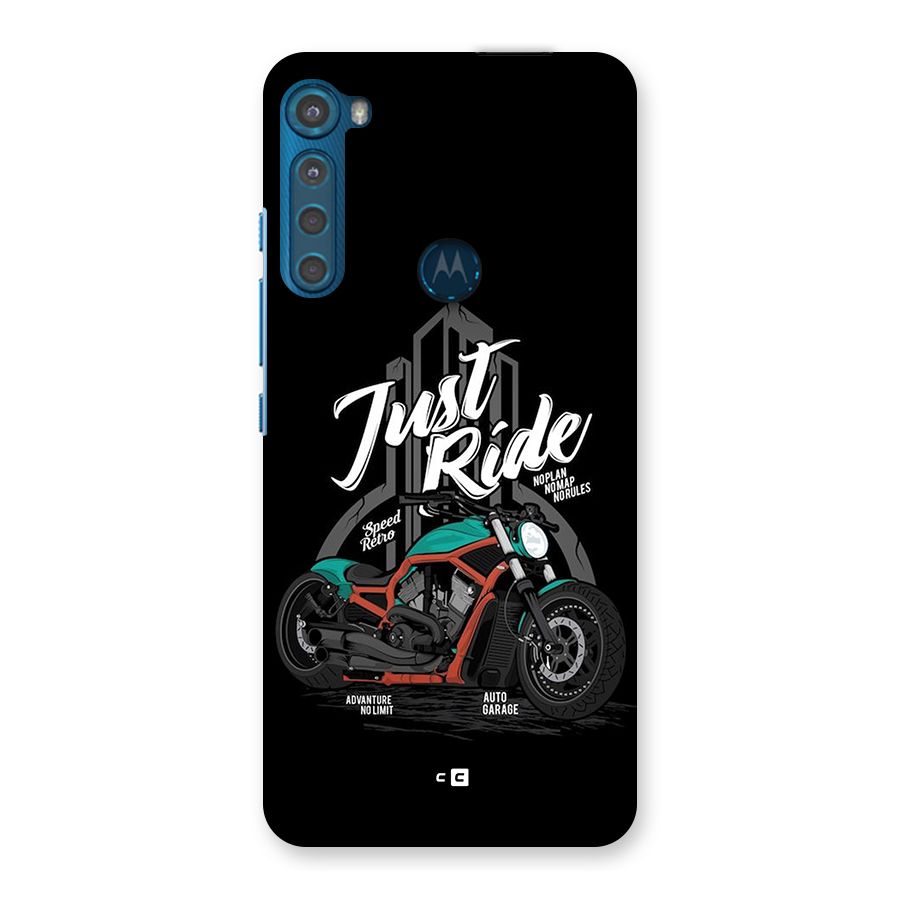 Just Ride Speed Back Case for Motorola One Fusion Plus