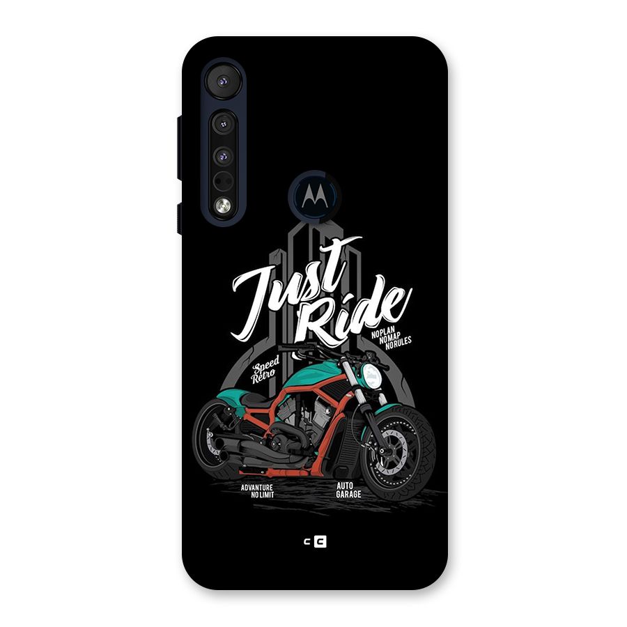 Just Ride Speed Back Case for Motorola One Macro