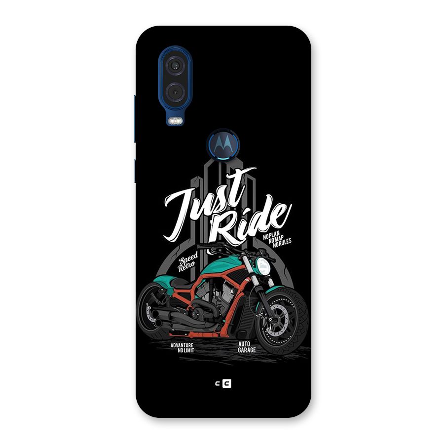 Just Ride Speed Back Case for Motorola One Vision