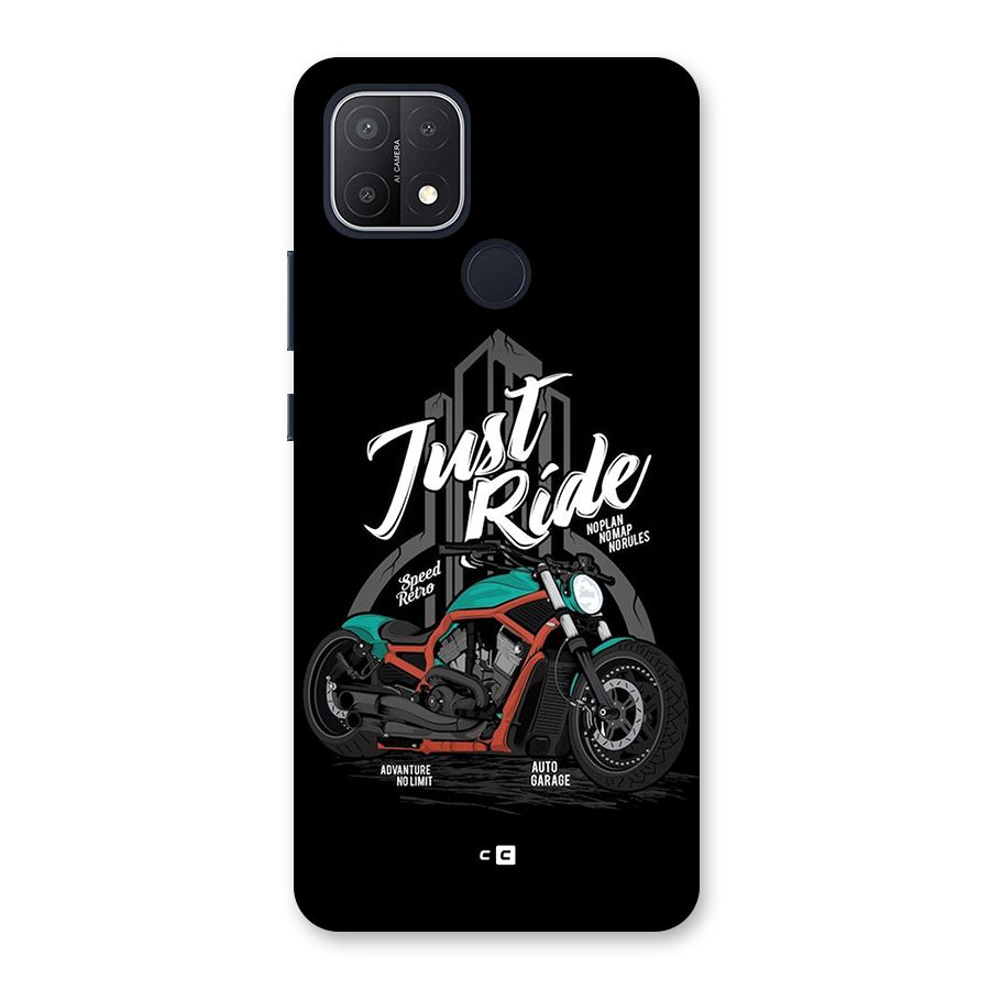 Just Ride Speed Back Case for Oppo A15