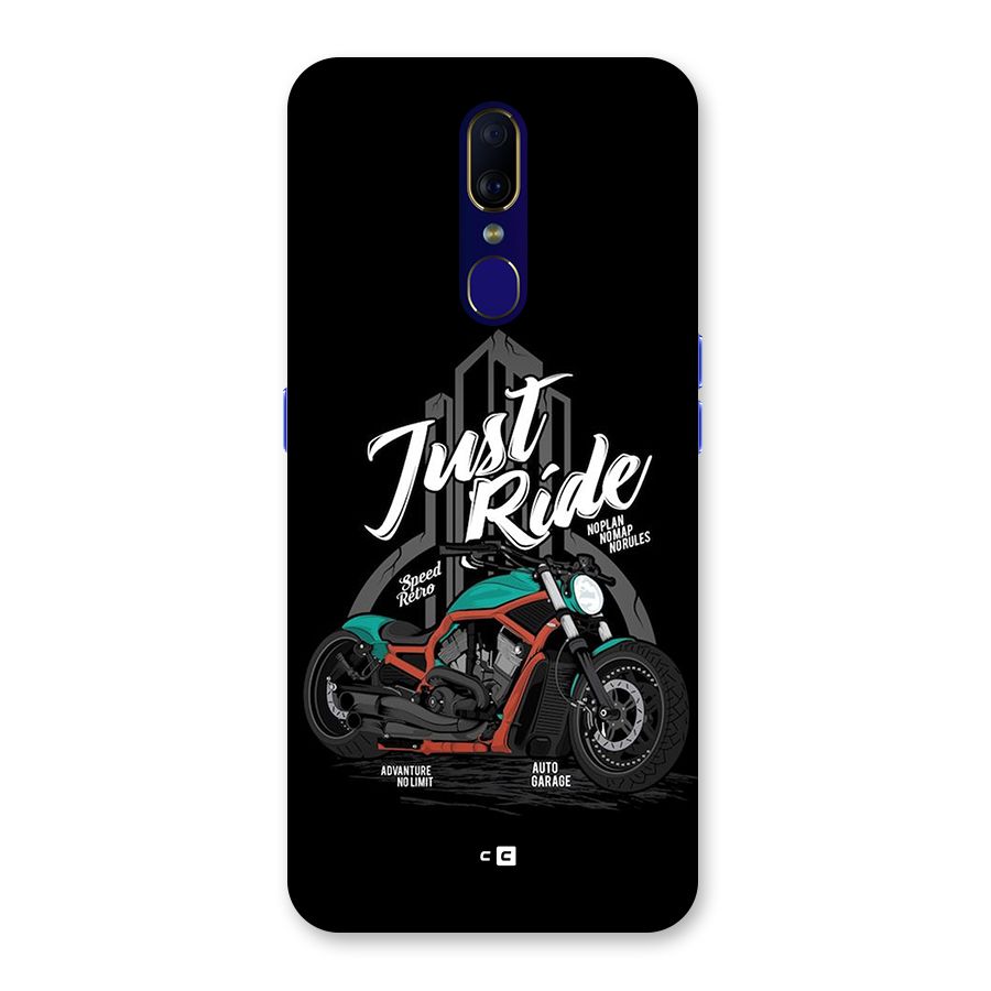 Just Ride Speed Back Case for Oppo A9