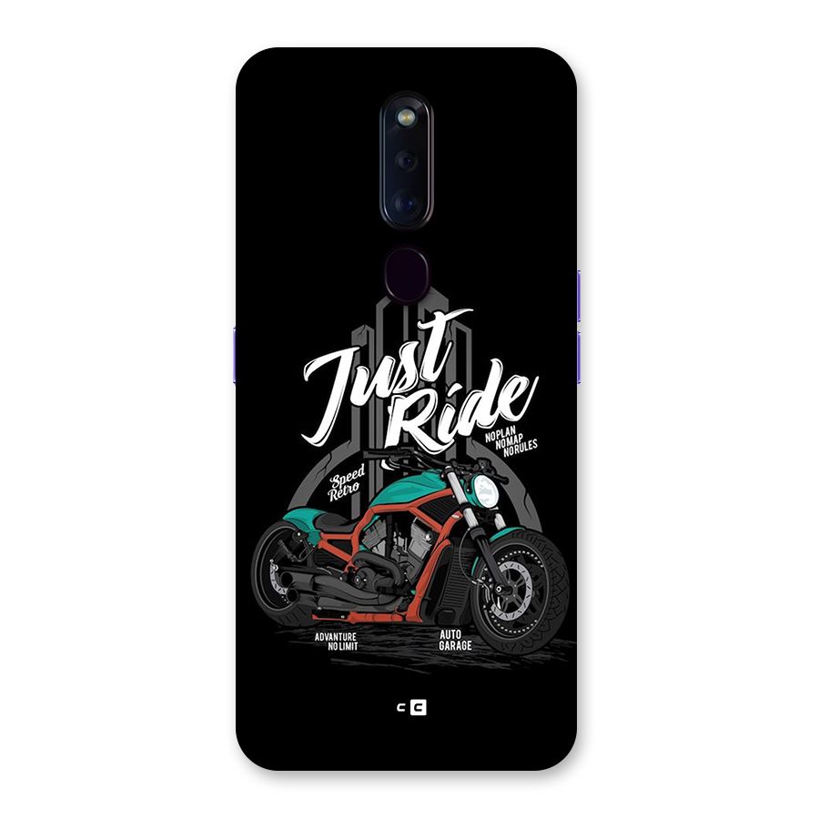 Just Ride Speed Back Case for Oppo F11 Pro
