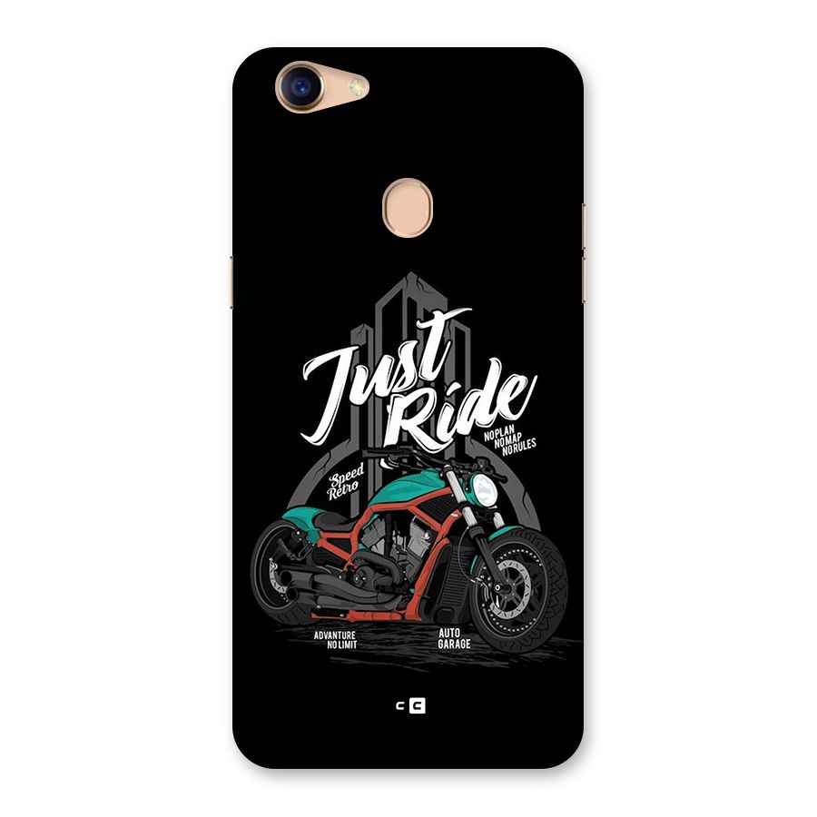 Just Ride Speed Back Case for Oppo F5 Youth