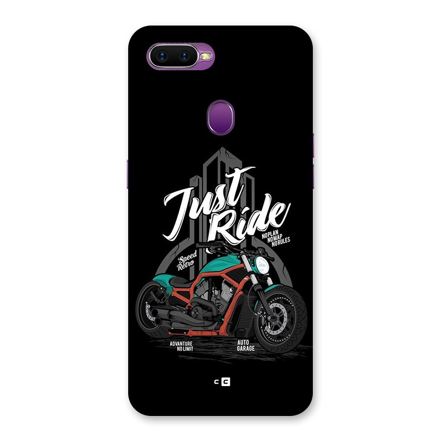 Just Ride Speed Back Case for Oppo F9
