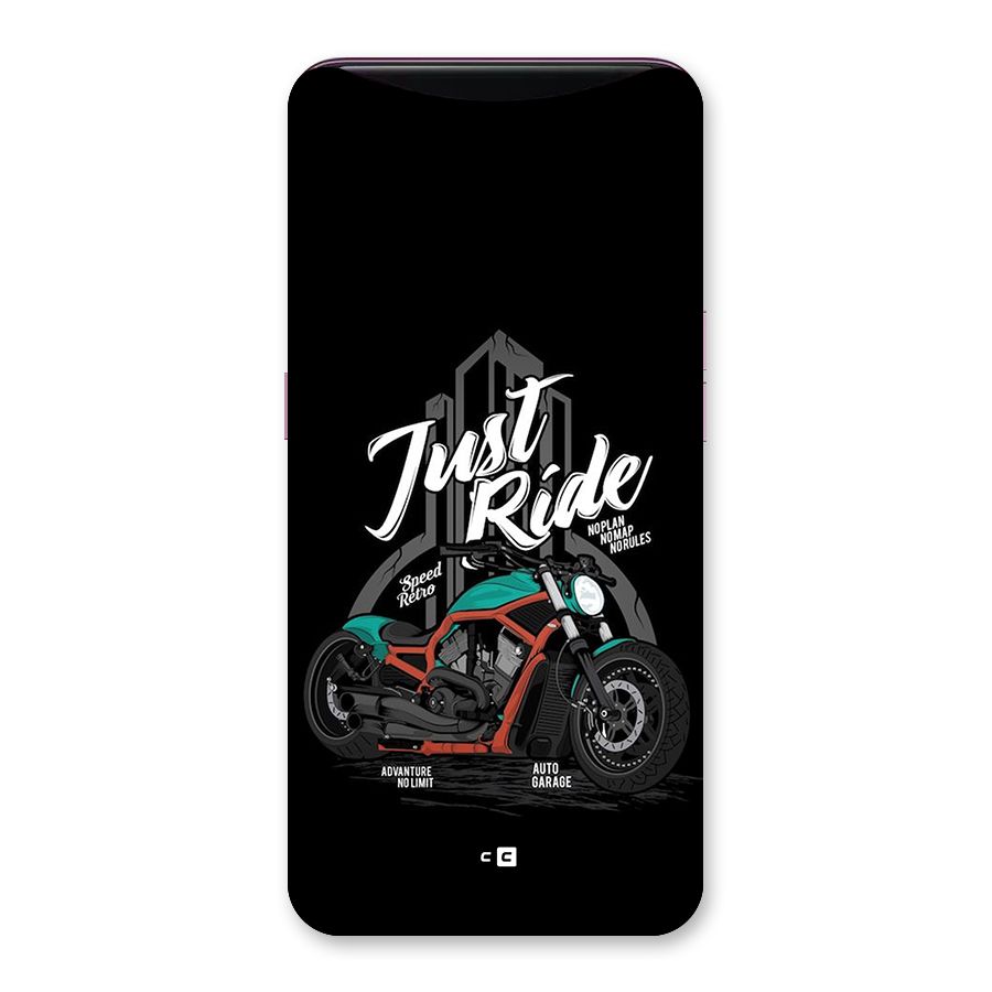 Just Ride Speed Back Case for Oppo Find X