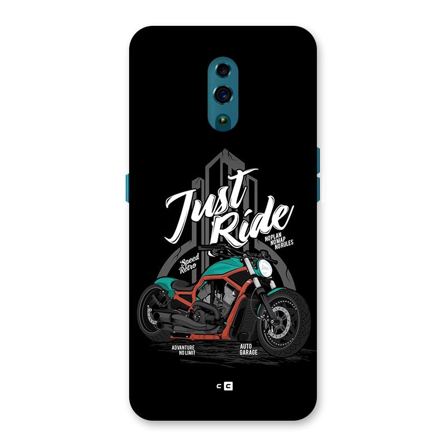 Just Ride Speed Back Case for Oppo Reno
