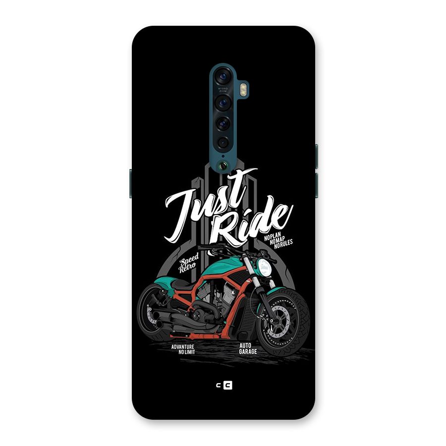 Just Ride Speed Back Case for Oppo Reno2
