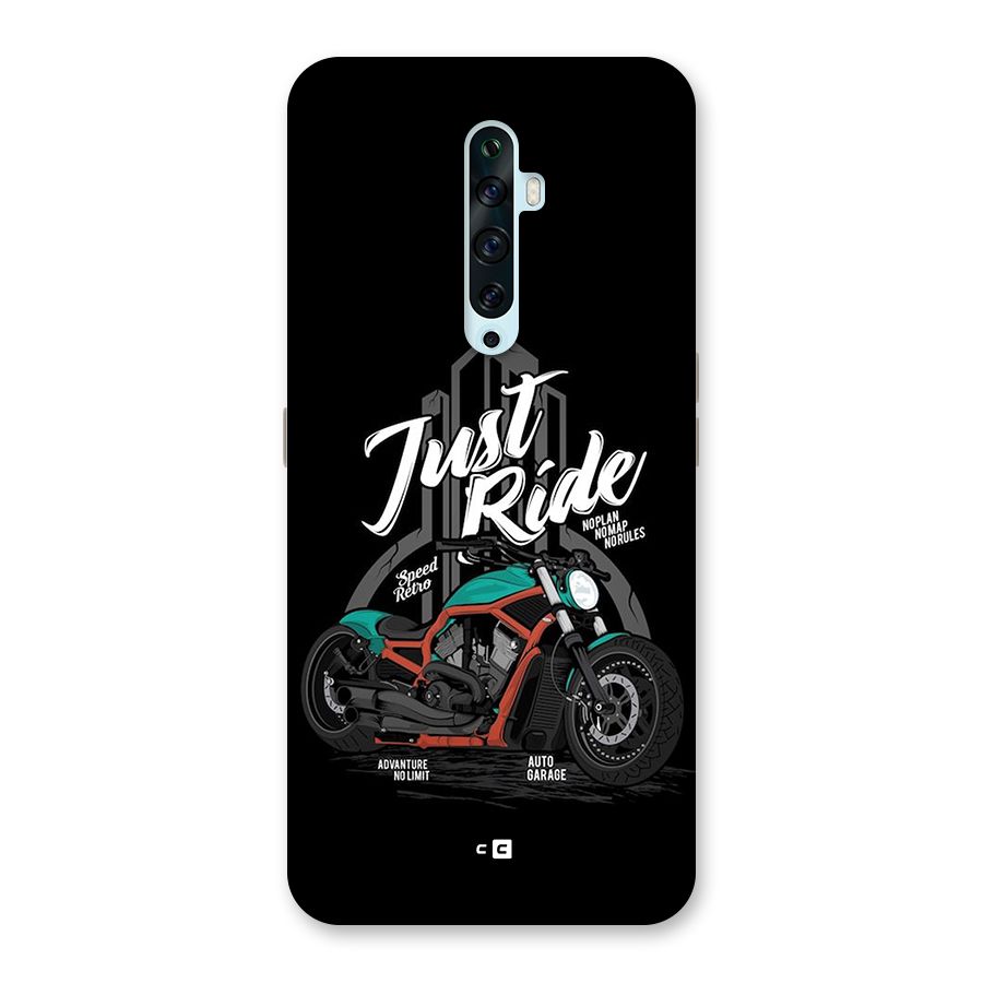 Just Ride Speed Back Case for Oppo Reno2 F