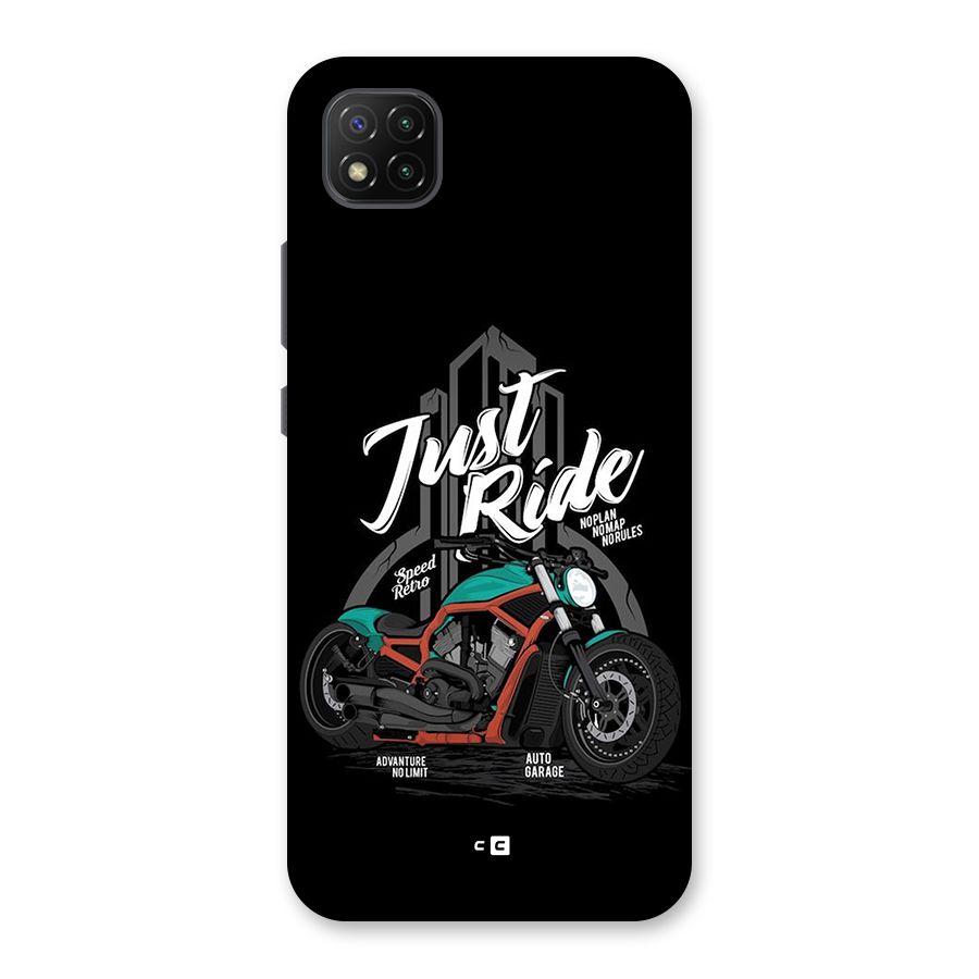 Just Ride Speed Back Case for Poco C3